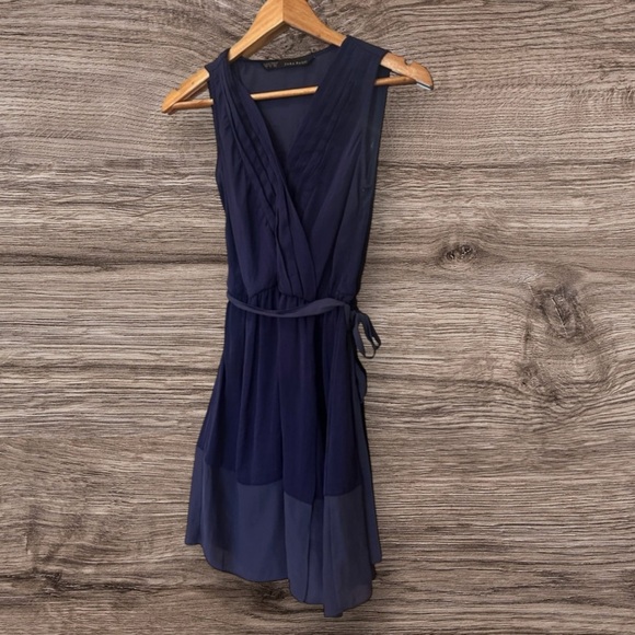 Zara Basic Dress Women's Size Small Blue - Picture 1 of 7